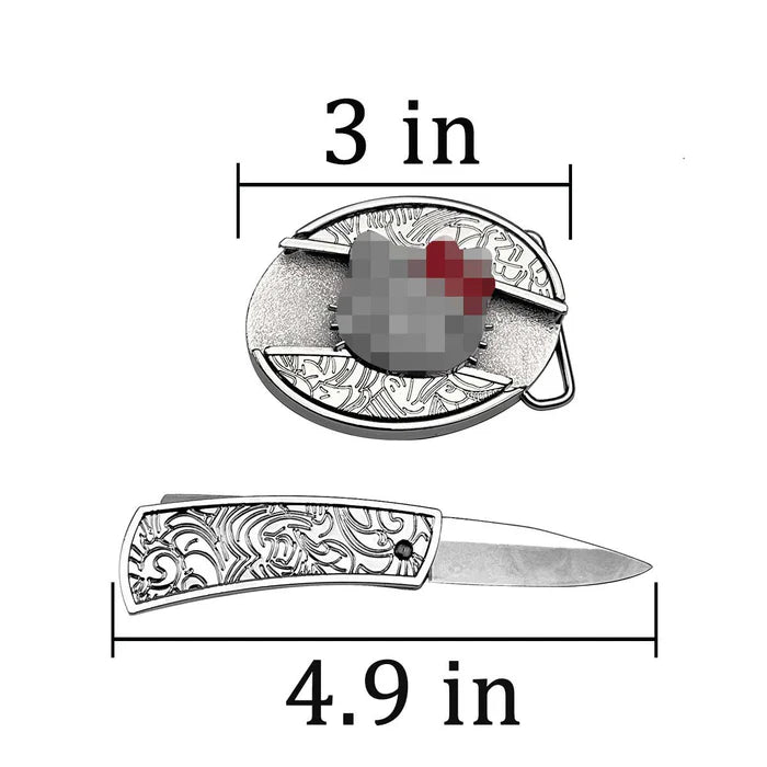 Black HK Knife Buckle Belt